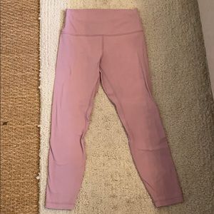 Lululemon pink leggings.
